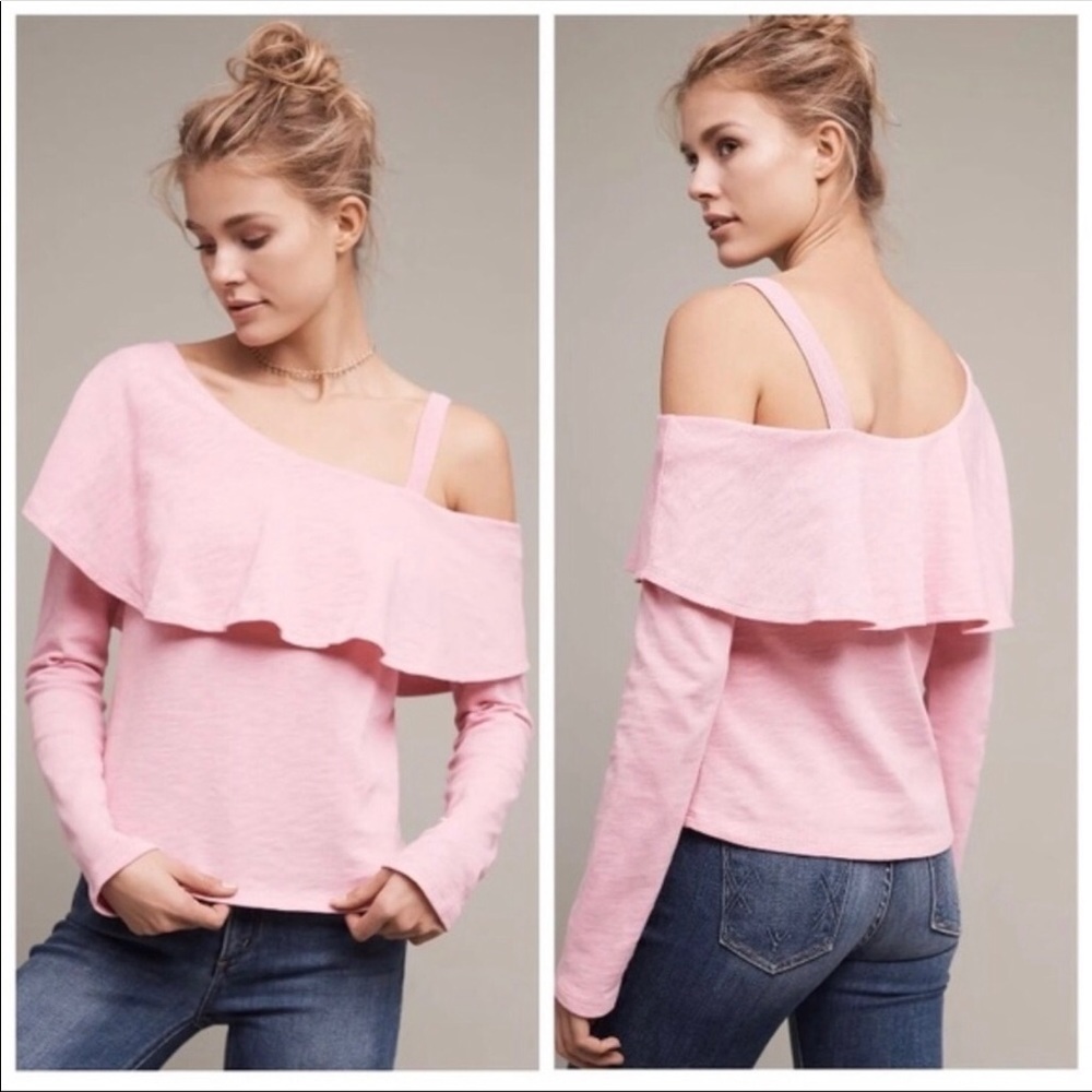 NWT Anthropologie Postmark One Shoulder Top Size XS
